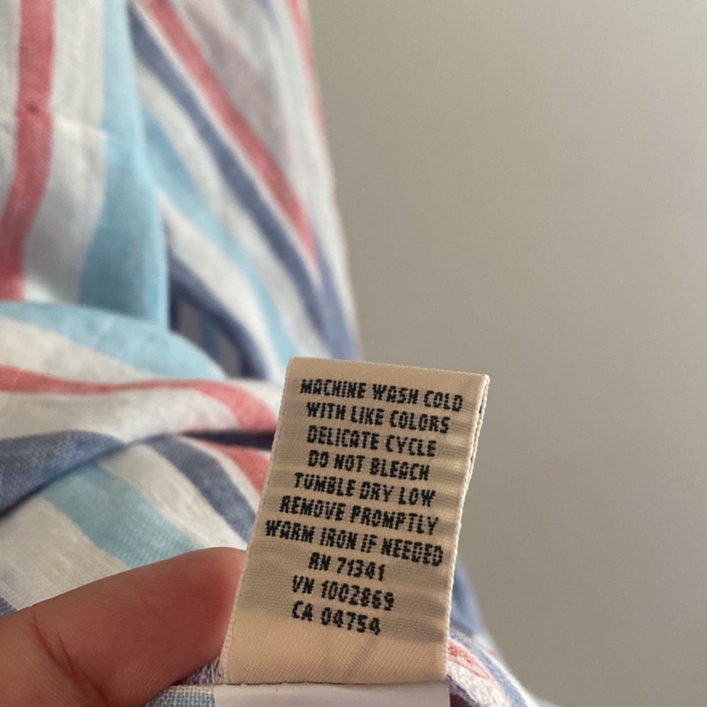 LL bean • 100% linen striped top - Picture 6 of 6